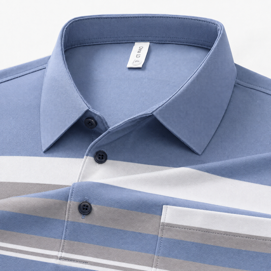 Averon Striped Pocket Polo