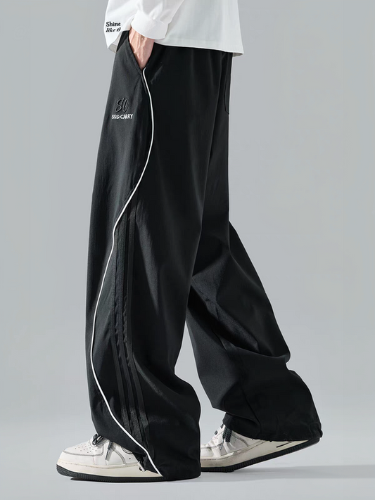ArcFlow Curve-Piping Baggy Utility Pants