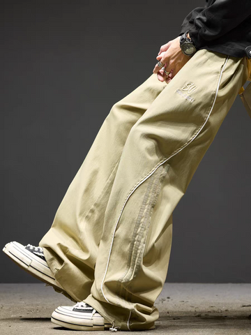 ArcFlow Curve-Piping Baggy Utility Pants