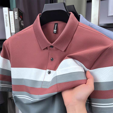 Averon Striped Pocket Polo