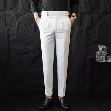 Italian Signature Buttoned Gurkha Trousers