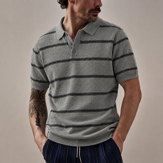Stoneveil Linen Strata Polo