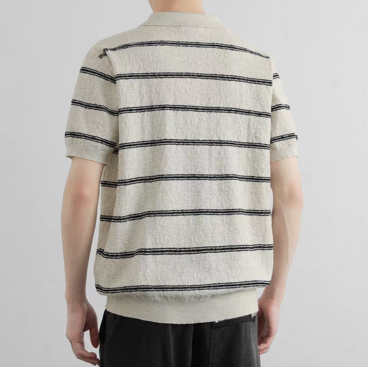 Linen Duskline Strata Polo