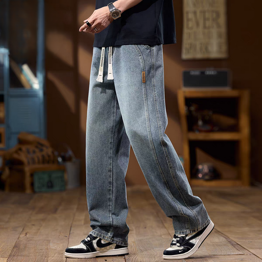 Streetline Drawcord Relaxed Fit Denim Pant