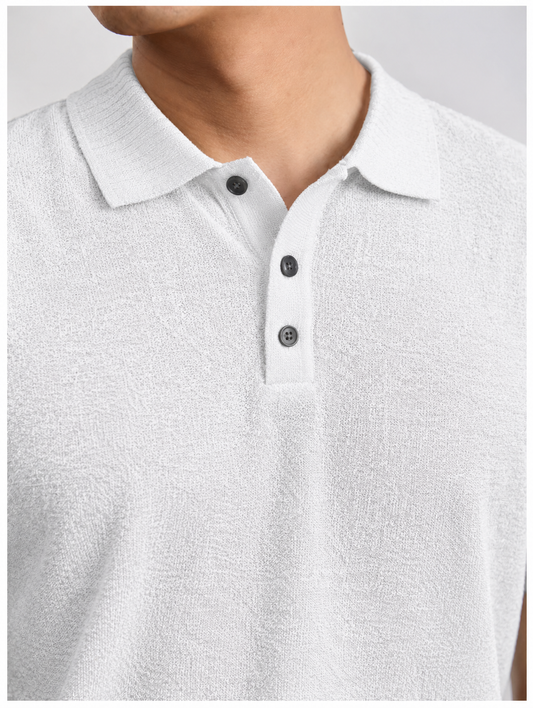 Verdant Weave Knit Polo
