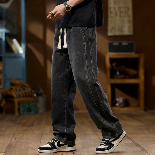 Streetline Drawcord Relaxed Fit Denim Pant