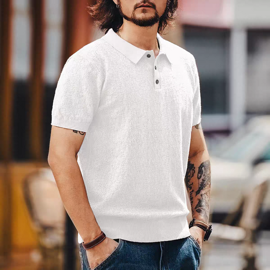 Verdant Weave Knit Polo