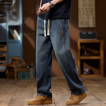 Streetline Drawcord Relaxed Fit Denim Pant