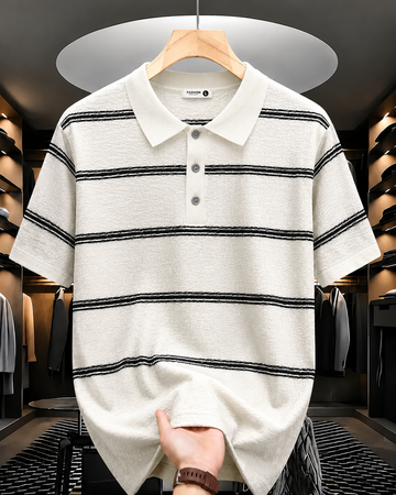 Linen Duskline Strata Polo