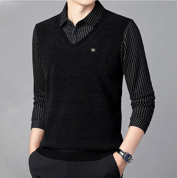 Executive Layered Knit Shirt