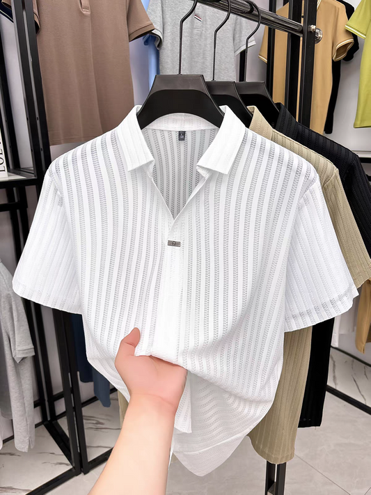 Premium Imported Stitchless Textured Polo T-Shirt