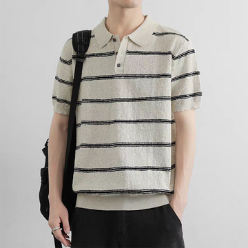 Linen Duskline Strata Polo